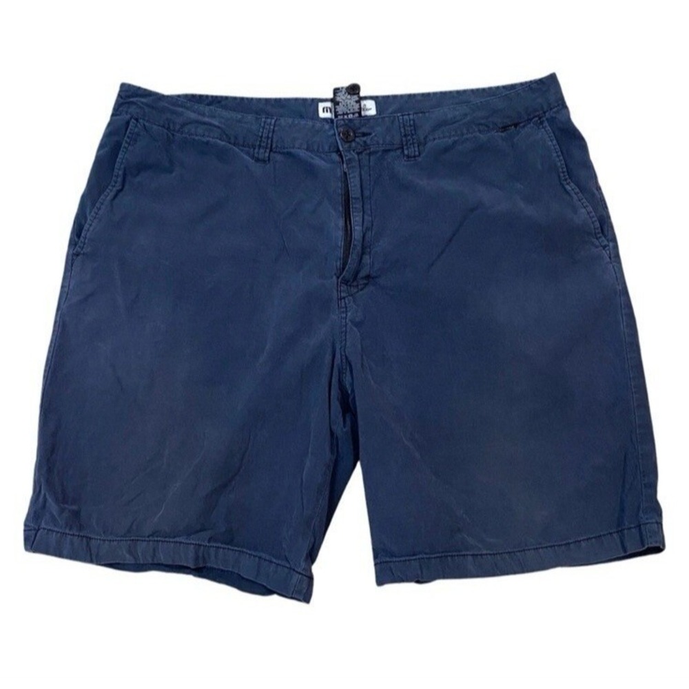 Travis Mathew Chino Shorts Mens 40 Navy Blue Tencel Blend Stretch Golf Casual